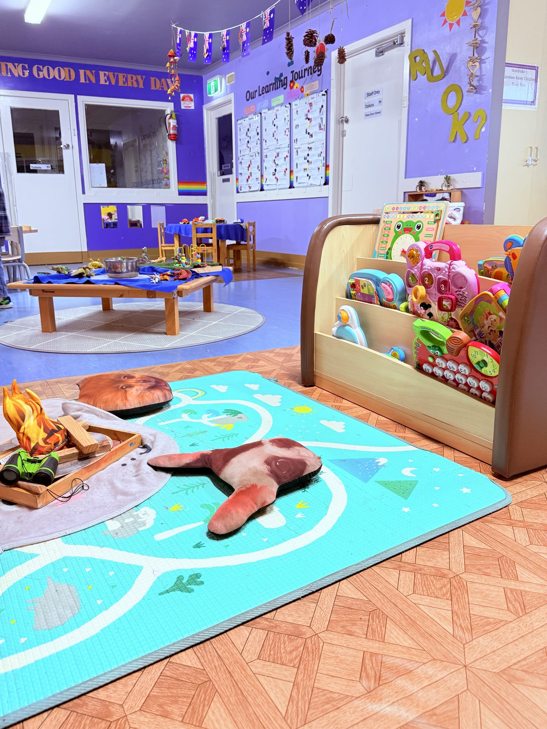 The Rainbow Room at My Stars Berwick — toddler learning space with 'Good in Every Day' motto